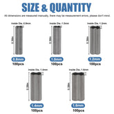 Copper double barrel crimp sleeves with black nickel coating